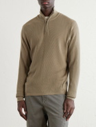 SEASE - Waffle Turtle-Neck Wool-Knitted Sweater - Neutrals