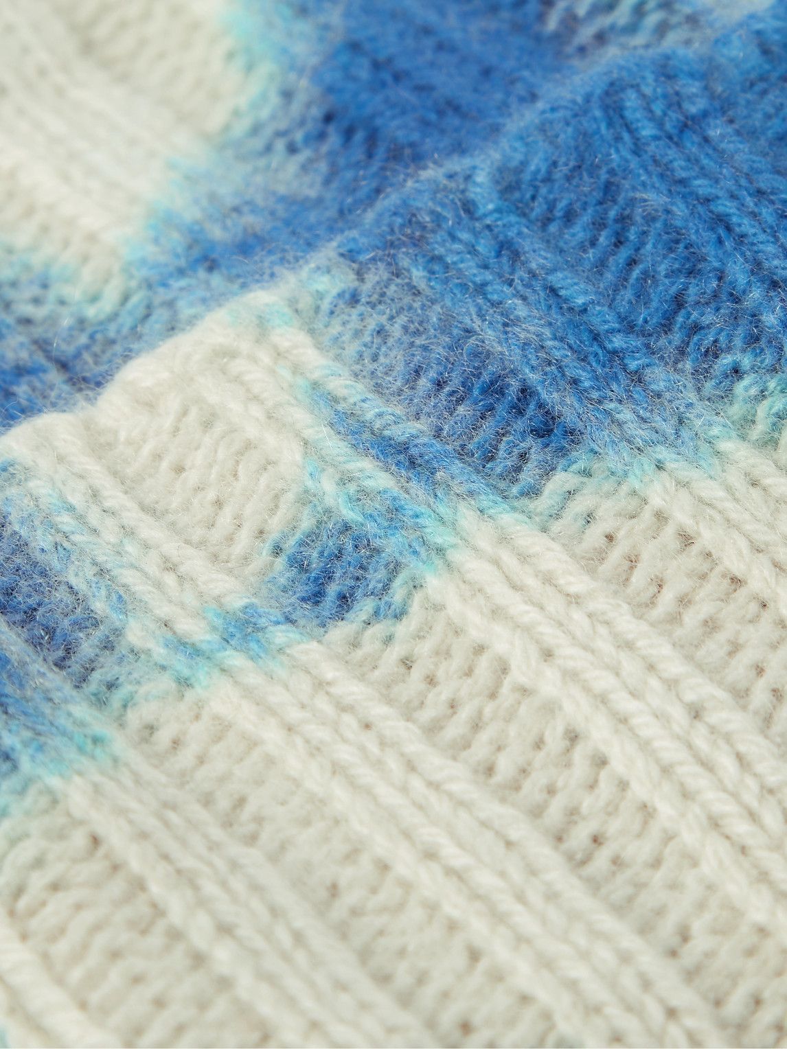 【THE ELDER STATESMAN】tie-dyed ribbed cashmere beanie The Elder Statesman - Tie-Dyed Ribbed Cashmere Beanie The