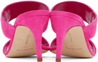 Manolo Blahnik Pink Nebre Mules