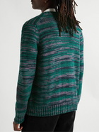 Corridor - Space-Dyed Cotton Cardigan - Green