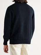DE BONNE FACTURE - Cotton Sweater - Blue
