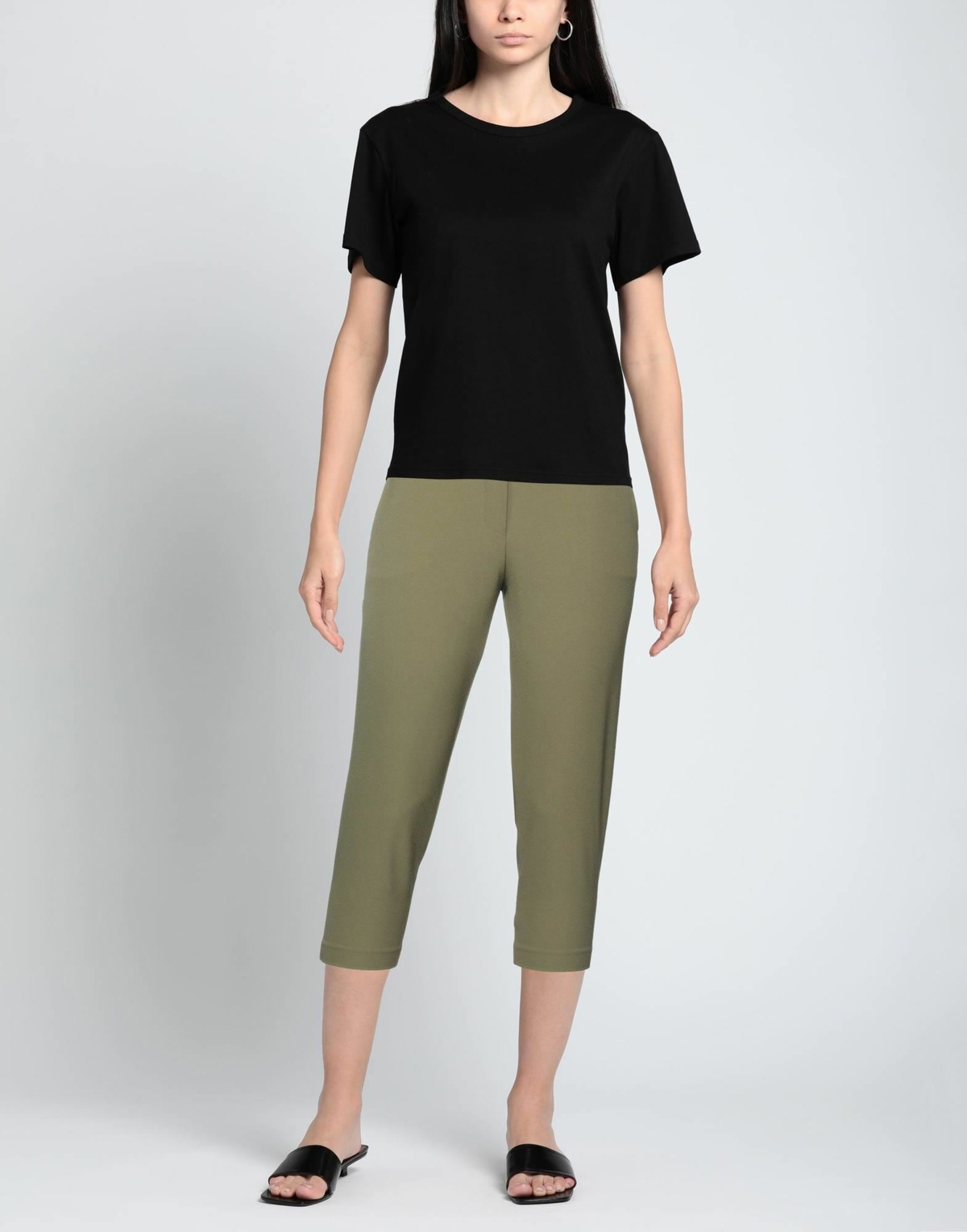 Manila Grace Womens Pants Military in Green