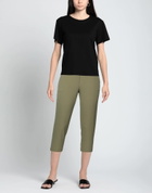Manila Grace Womens Pants Military in Green