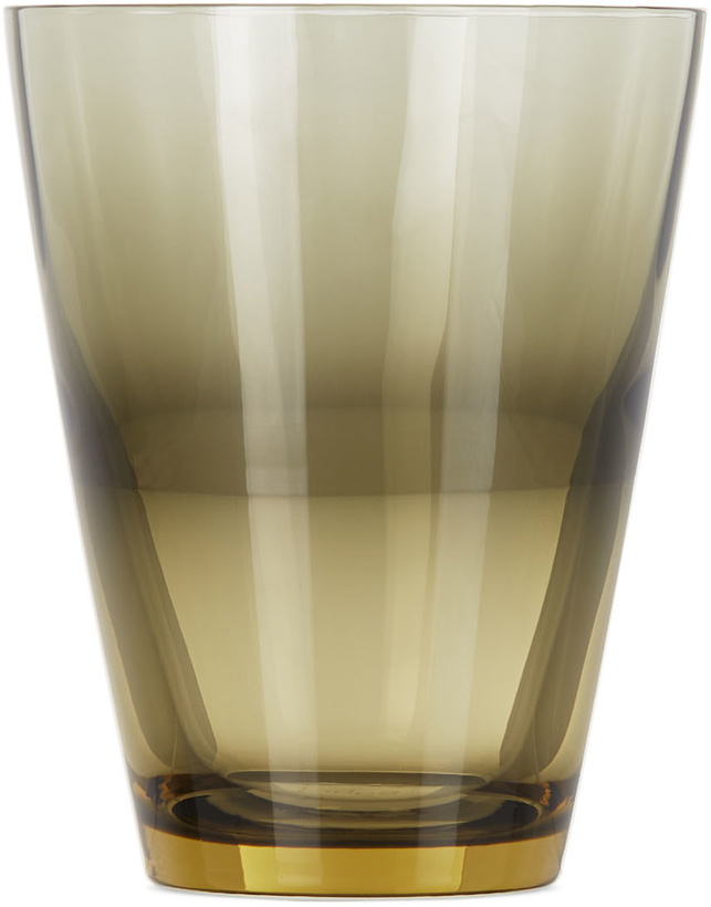 Photo: SGHR Sugahara Grey & Yellow Two-Tone Bico Tumbler Glass, 10.1 oz