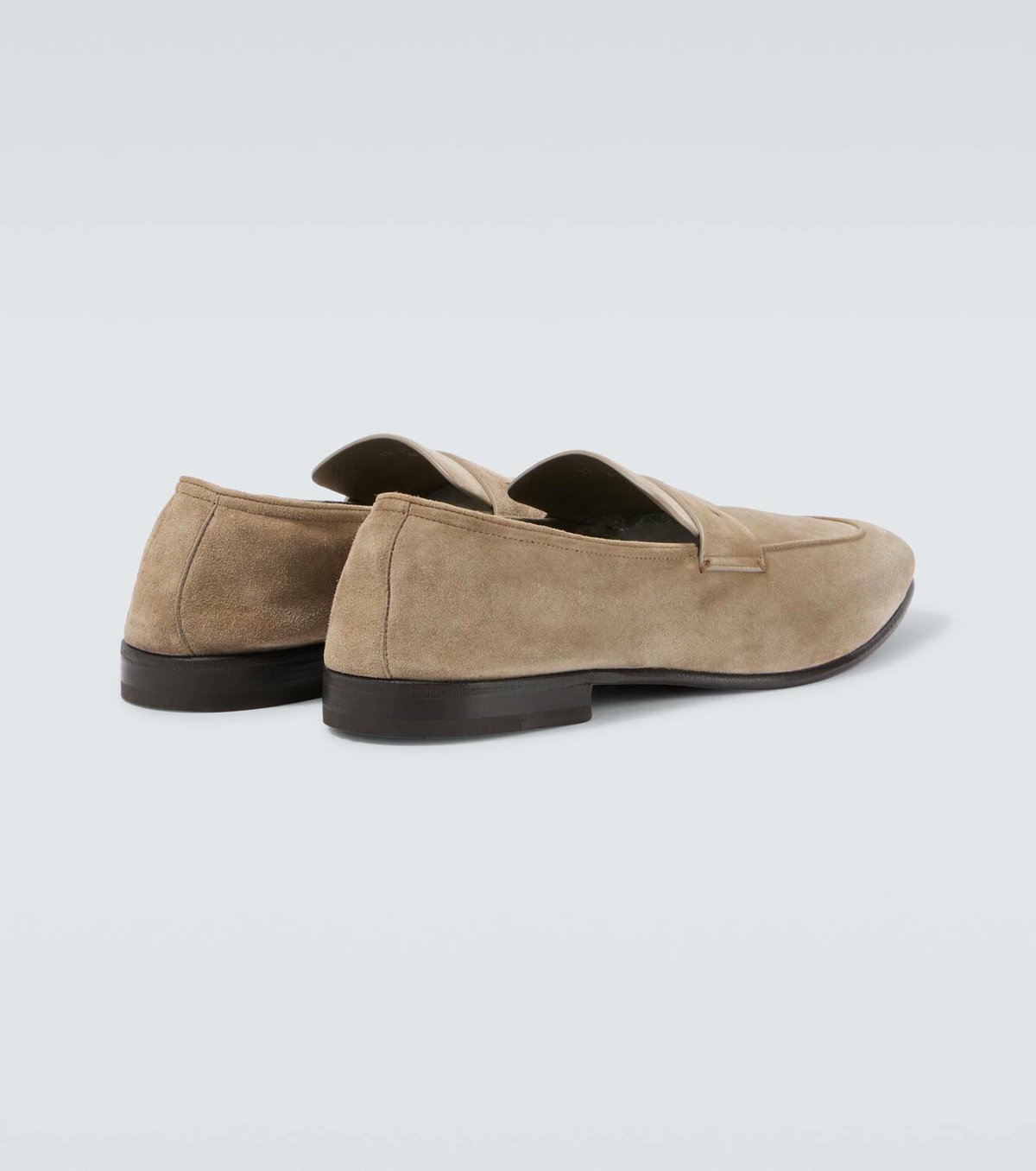 Zegna L'Asola suede penny loafers