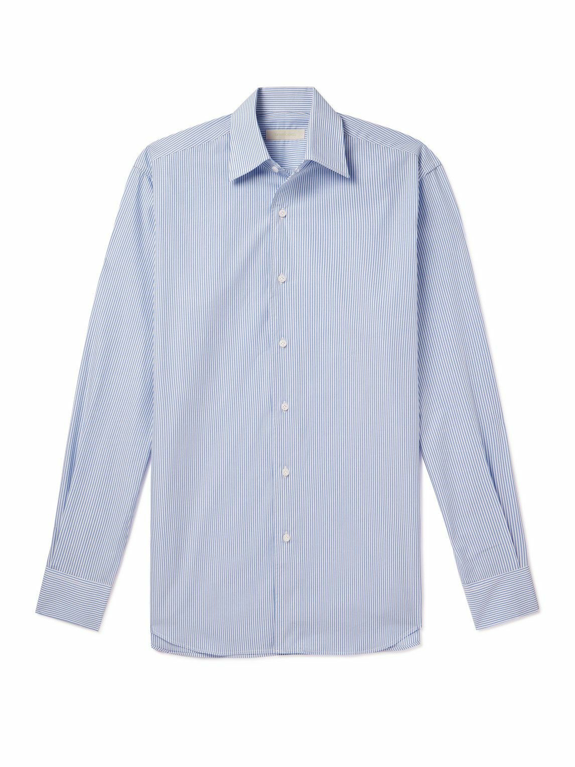 Saman Amel - Striped Cotton-Poplin Shirt - Blue Saman Amel