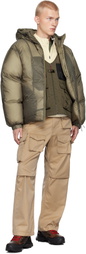 ROA Taupe Smooth Down Jacket