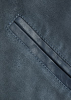 Valstar Evans Suede Bomber Jacket Blue