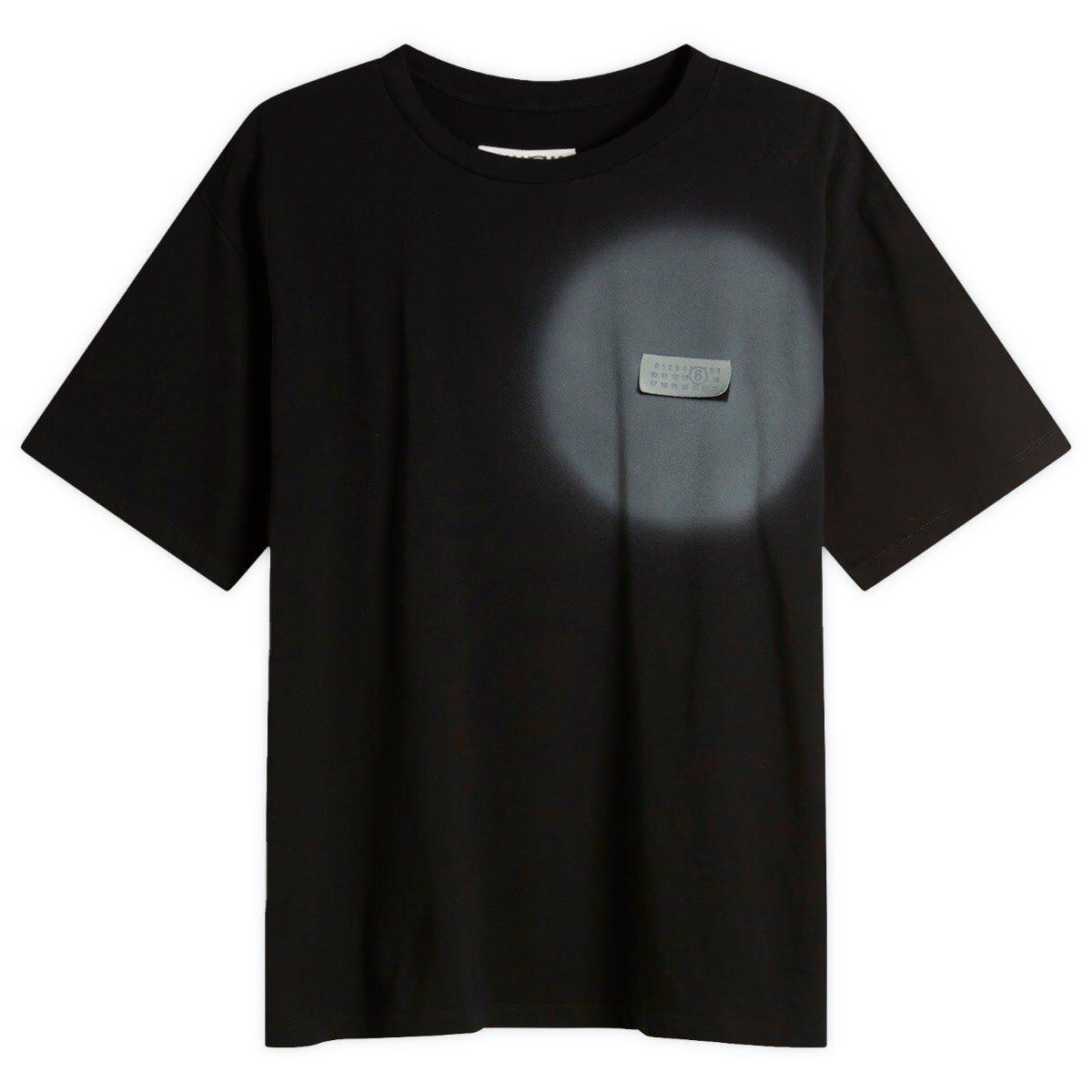 MM6 Maison Margiela Men's Spray Graphic T-Shirt in Black MM6