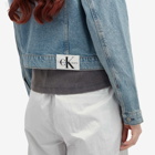 Calvin Klein Women's Cropped 90S Denim Jacket in Denim Light