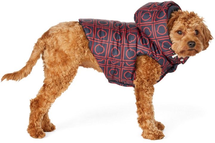 Photo: Moncler Genius Reversible Navy & Red Poldo Dog Couture Edition Gilet Vest