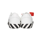 Off-White White and Black Vulcanized Low Sneakers