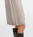 Jardin des Orangers Knitted wool and cashmere midi dress