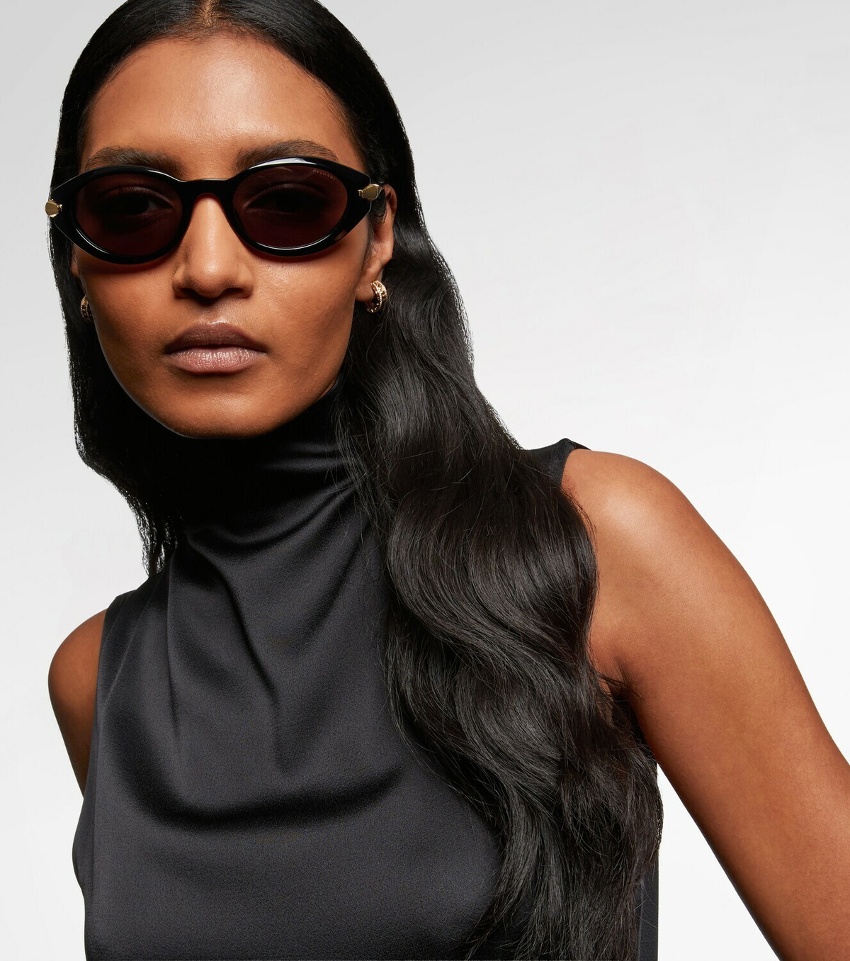 Bvlgari Serpenti Viper oval sunglasses
