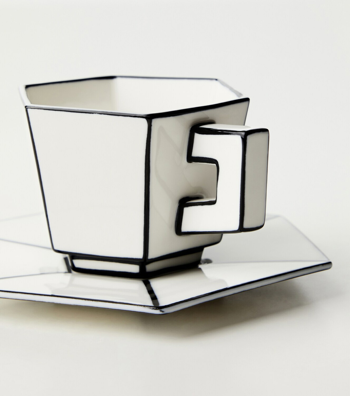 Serax Carte Blanche set of 4 porcelain cups and saucers