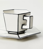 Serax Carte Blanche set of 4 porcelain cups and saucers