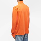 Heron Preston Men's Long Sleeve CTNMB Roll Neck T-Shirt in Orange