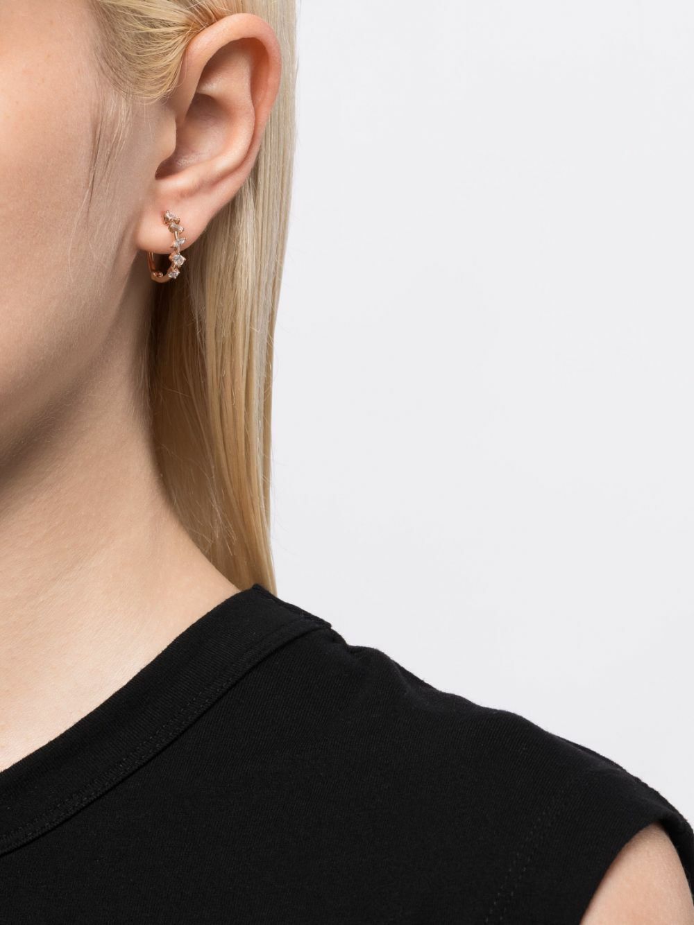Dana Rebecca Designs 14K Rose Gold Alexa Jordyn Diamond Hoop Earrings ...