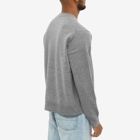 Acne Studios Men's Kalon New Face Crew Knit in Grey Melange