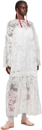 Simone Rocha White Oversized Maxi Dress