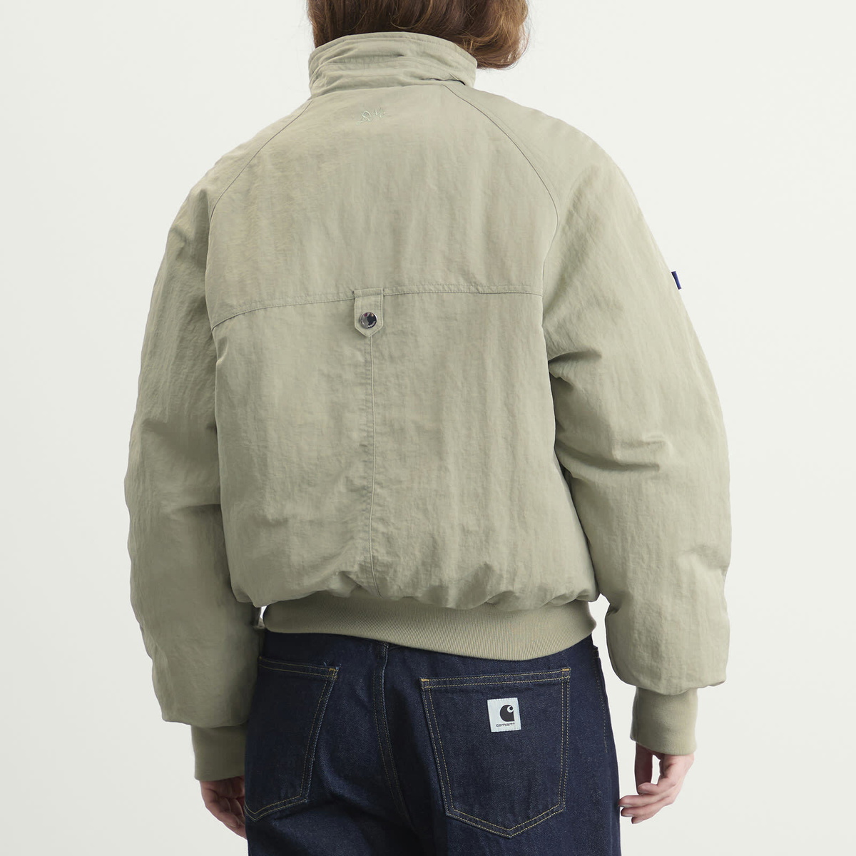 Damson Madder Women's Chachi Bomber Jacket in Aqua