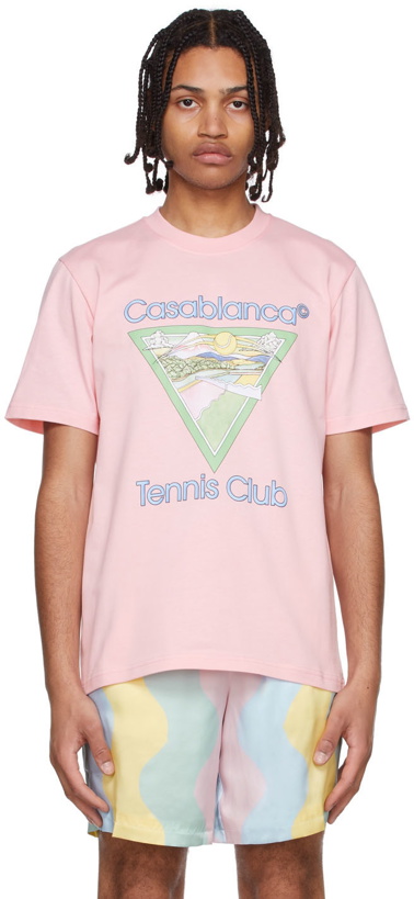 Photo: Casablanca Pink Organic Cotton T-Shirt