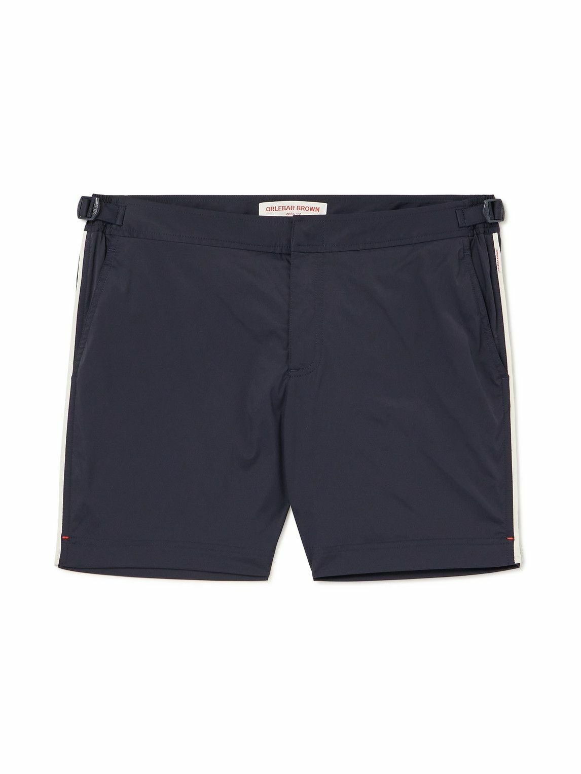 Orlebar Brown - Bulldog Straight-Leg Mid-Length Striped Swim Shorts ...