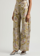 Marques' Almeida Floral Brocade Wide-leg Trousers Multicoloured