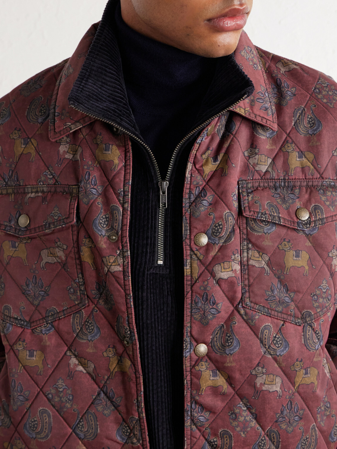 Aimé Leon Dore - Printed Quilted Shell Jacket - Red