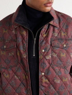 Aimé Leon Dore - Printed Quilted Shell Jacket - Red