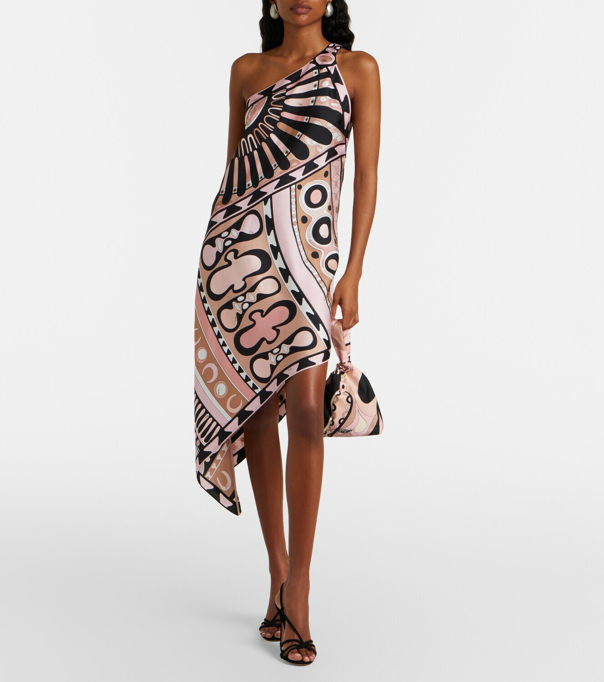 Pucci Emilio Orchidee silk twill top-handle bag