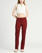 Manila Grace Womens Pants Burgundy
