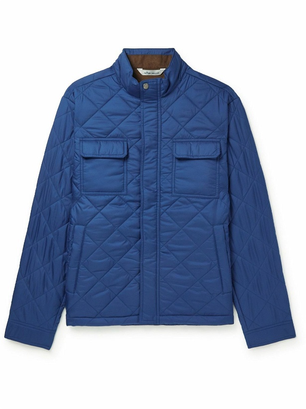 Photo: Peter Millar - Norfolk Quilted Shell Jacket - Blue