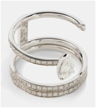 Repossi Serti Sur Vide 18kt white gold ring with diamonds