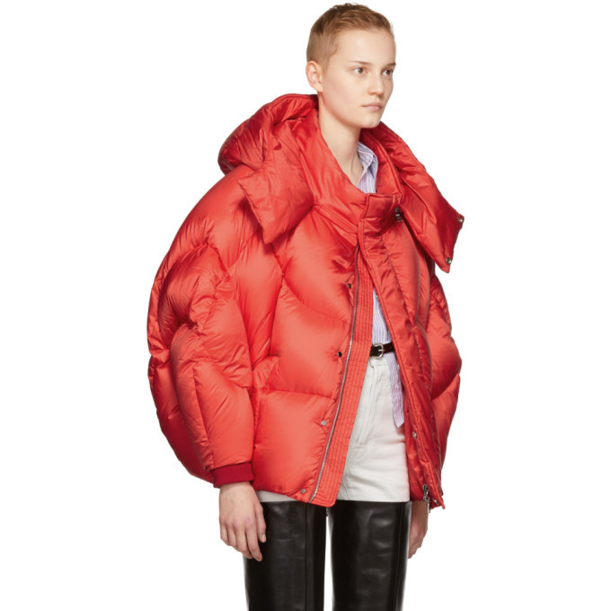 Chen Peng Red Shell Puffer Jacket