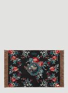 Grotesque Garden Reversible Blanket in Black