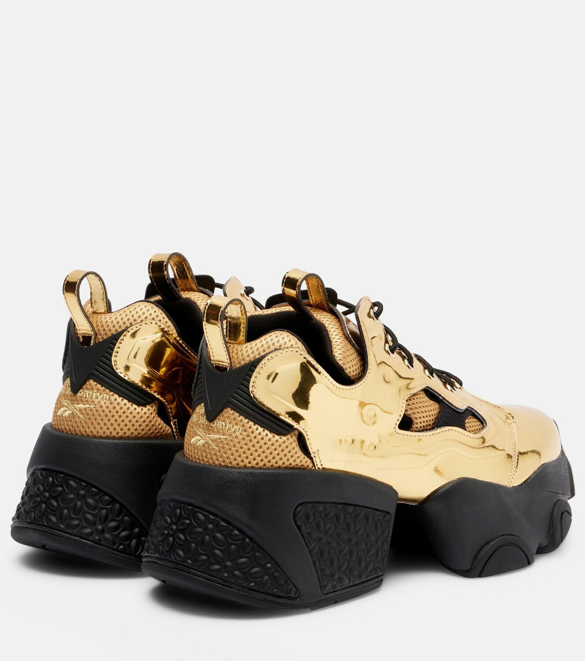 Noir Kei Ninomiya x Reebok metallic-effect platform sneakers
