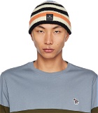 PS by Paul Smith Off-White Stripe Beanie