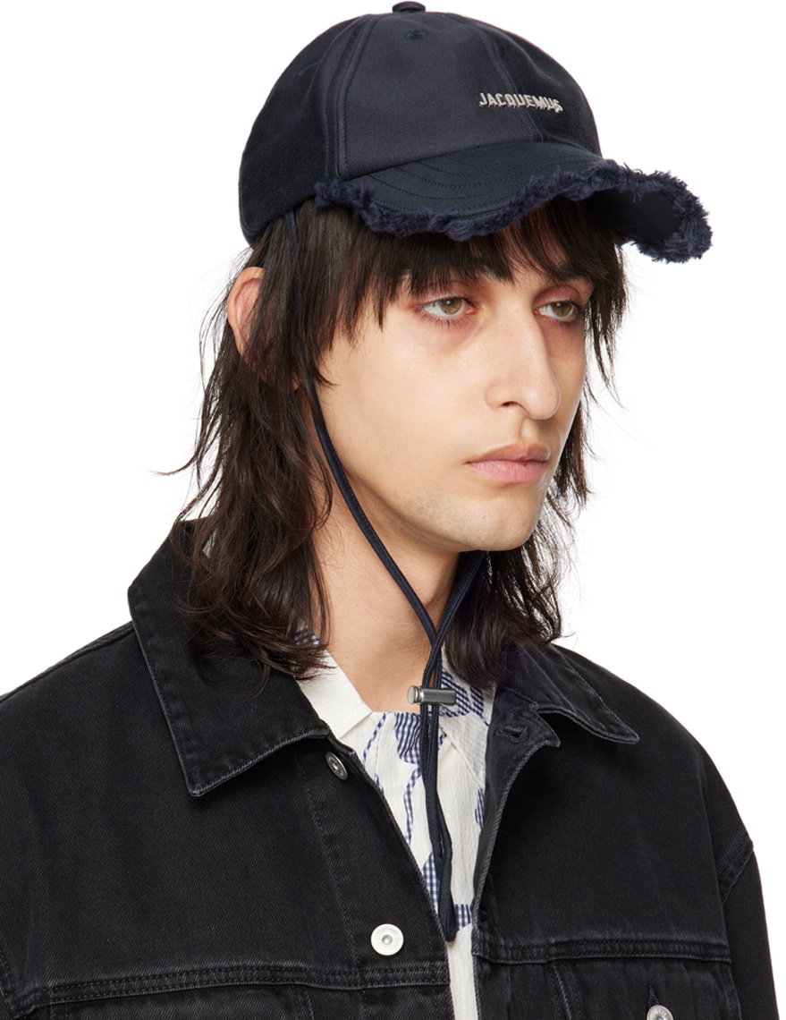 JACQUEMUS Navy Les Sculptures 'La casquette Artichaut' Cap Jacquemus