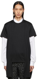 Comme des Garçons Homme Plus Black Cut-Out T-Shirt