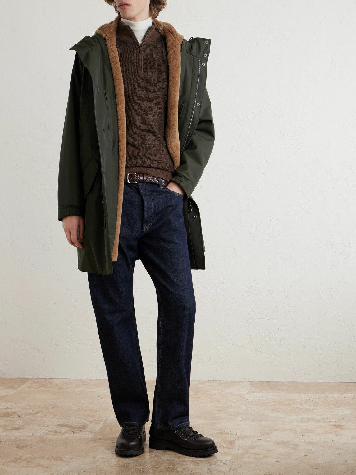 Loro Piana - Roadster Cashmere Half-Zip Sweater - Brown