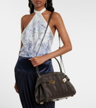 Ferragamo Hug Medium woven leather shoulder bag