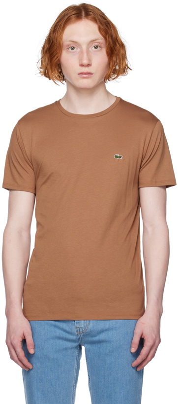 Photo: Lacoste Brown Crewneck T-Shirt