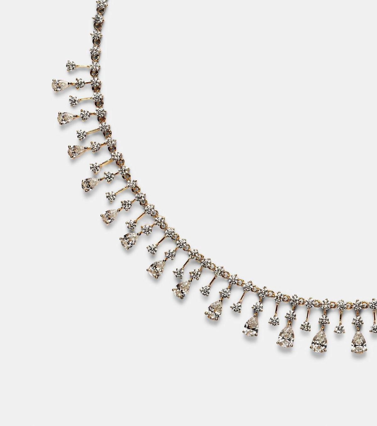 Kamyen 18kt gold choker with diamonds