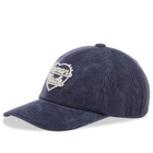 Human Made Men's Heart Corduroy 6 Panel Cap in Navy 