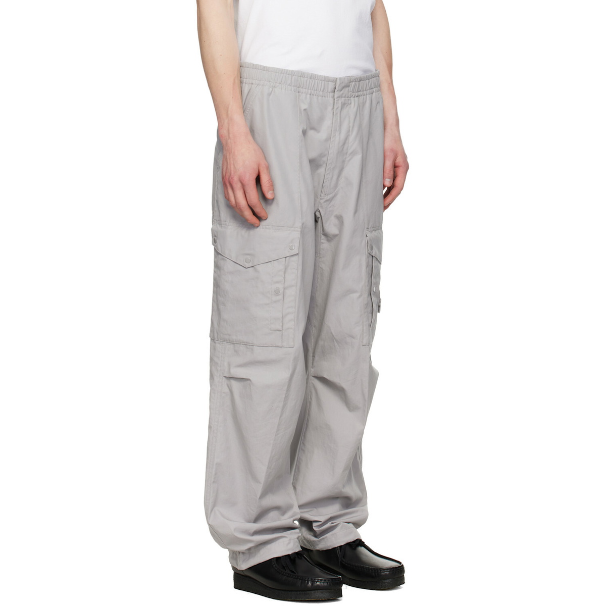 Stone Island Gray 3100017 All-Weather Cotton Canvas_S.I. Ghost Cargo Pants