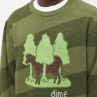 Dime Men's Bovine Wool Crew Knit in Army