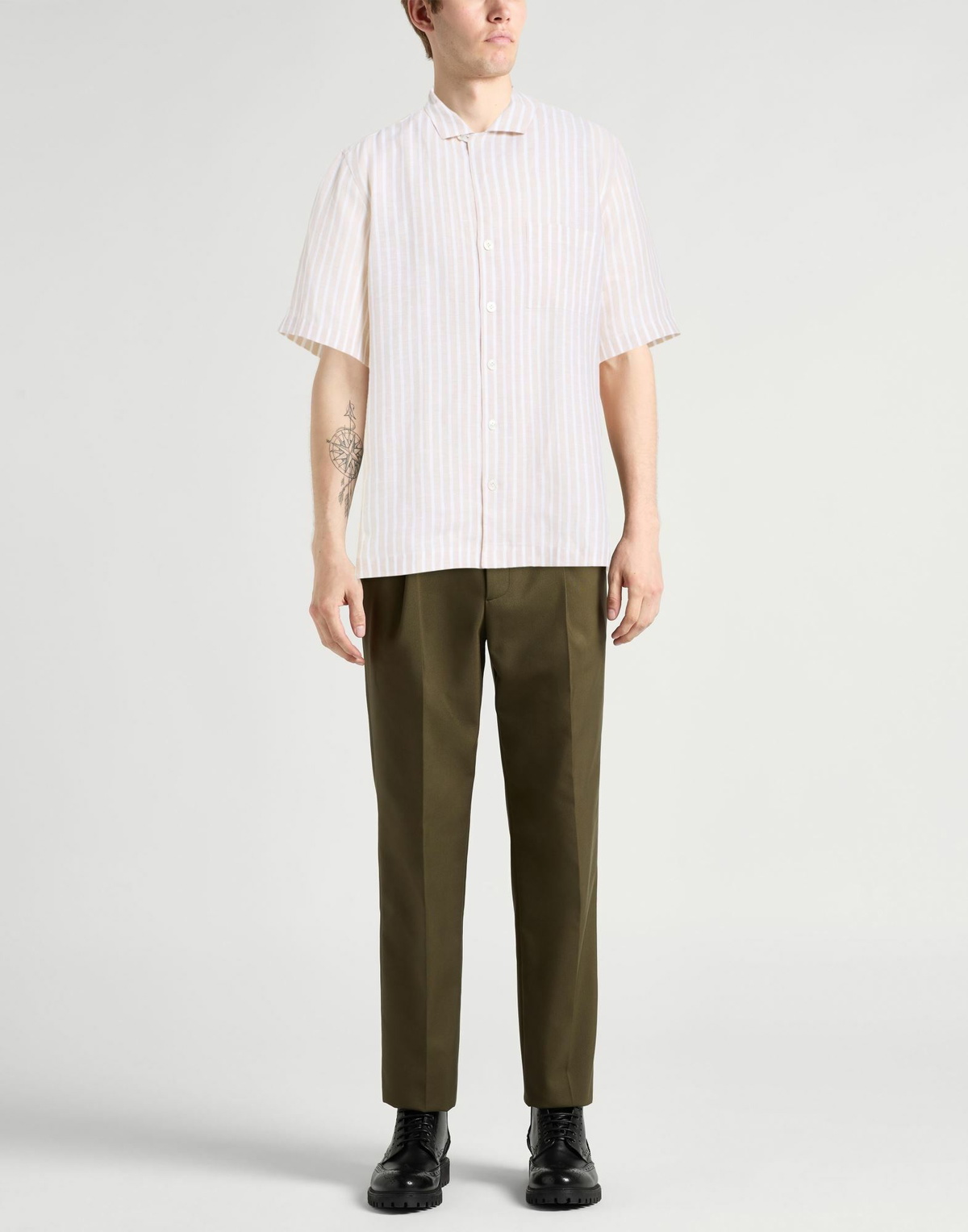 Lardini Mens Shirt in Beige