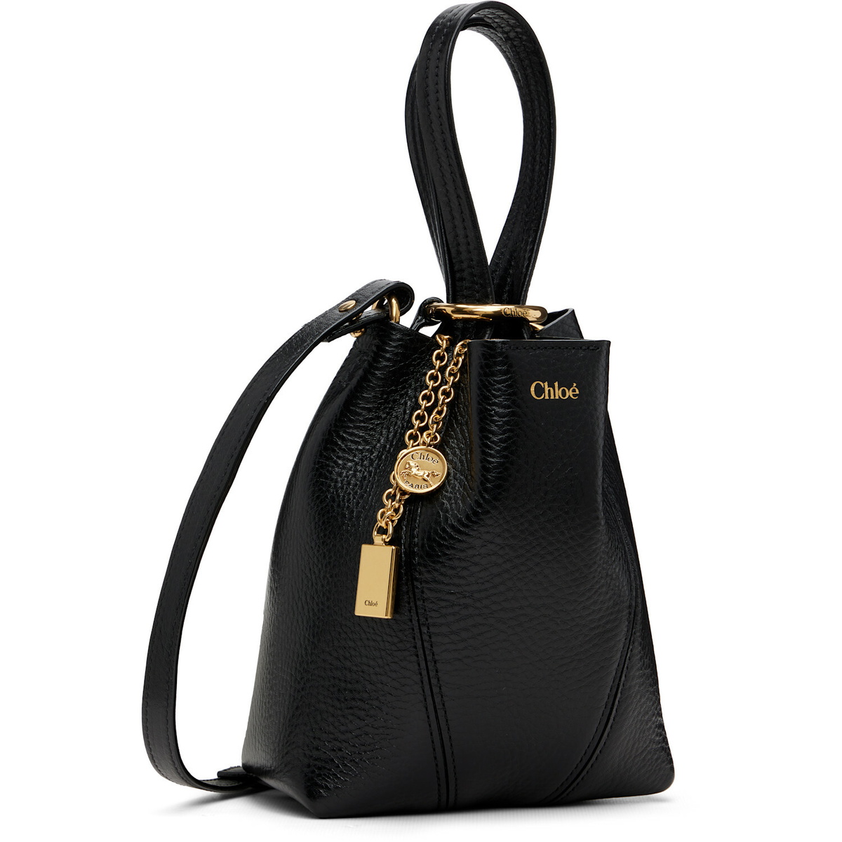 Chloé Black Small 'Chloé Spin' Tote