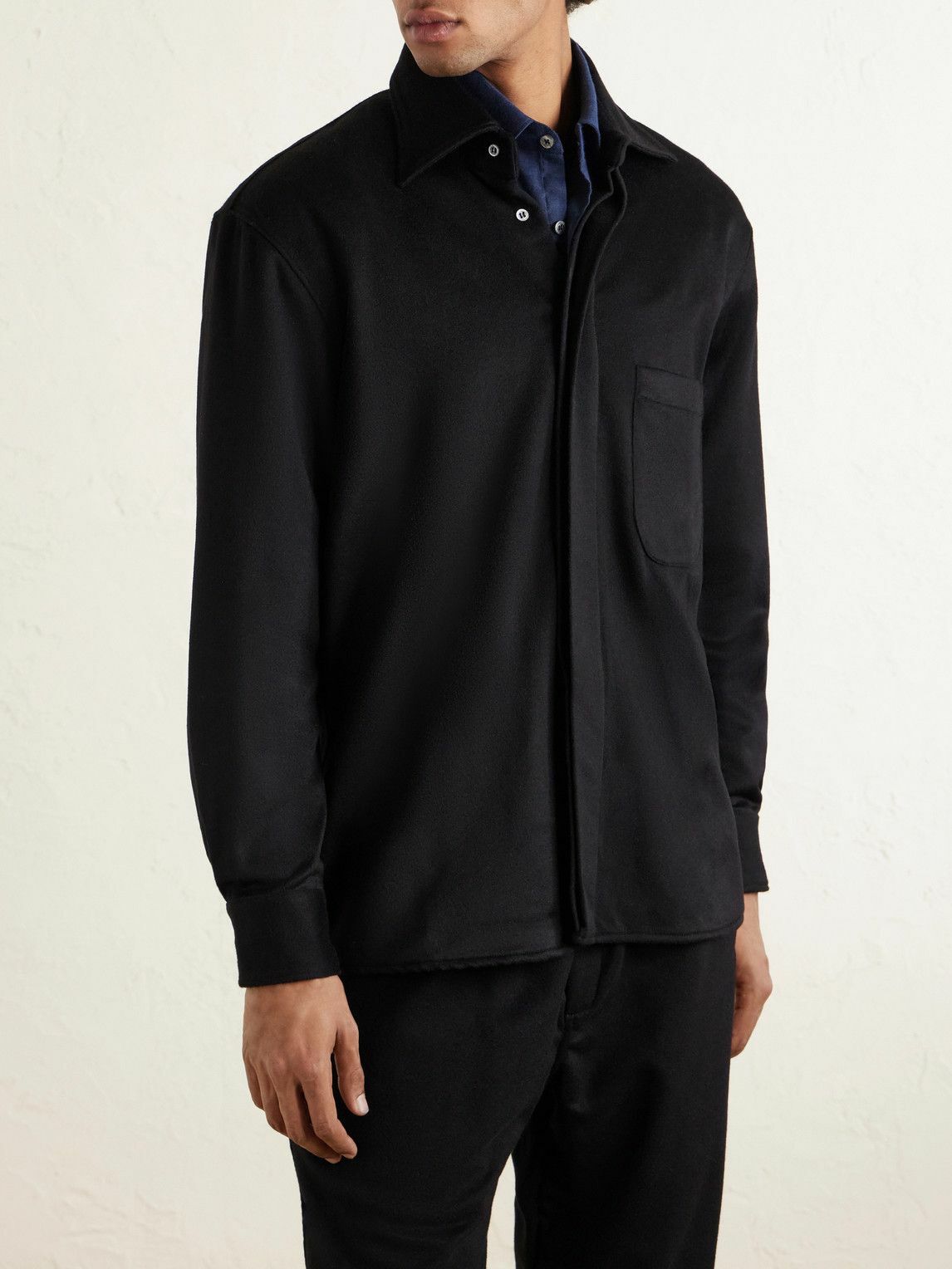 Saman Amel - Cashmere Shirt Jacket - Black